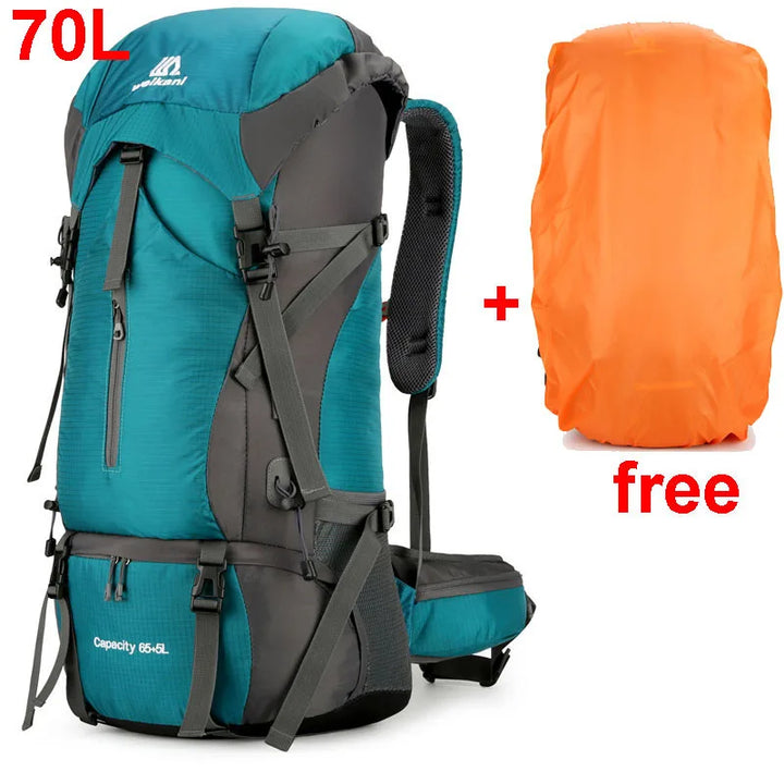 Alpivento 70L Trekking Backpack | Waterproof Camping Backpack with Rain Cover | Large Outdoor Backpack for Hiking, Mountaineering and Travel Brand: