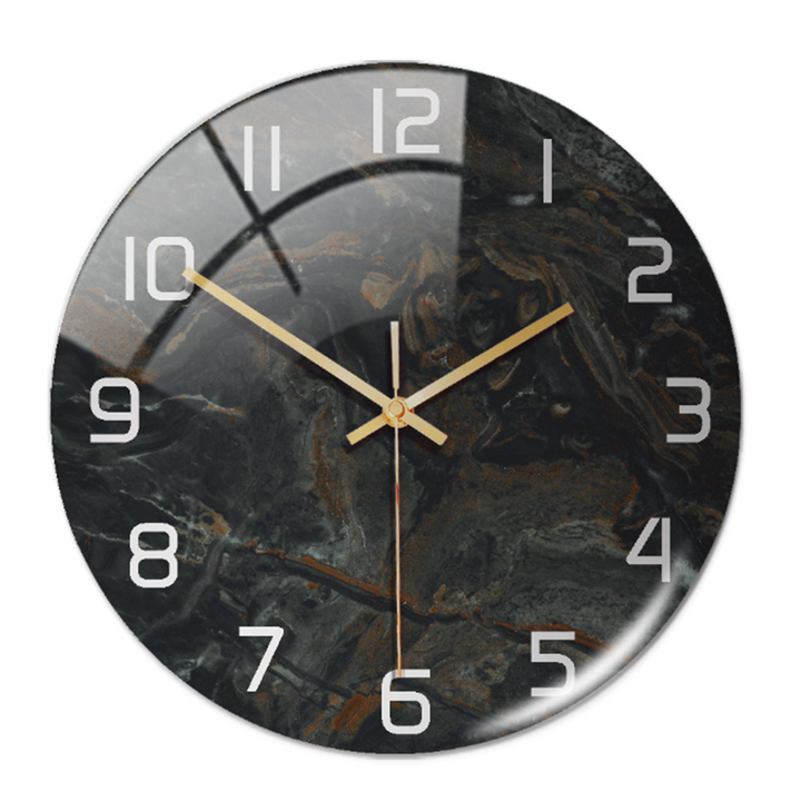 Elegant Marble-Effect Wall Clock – MarbleTime