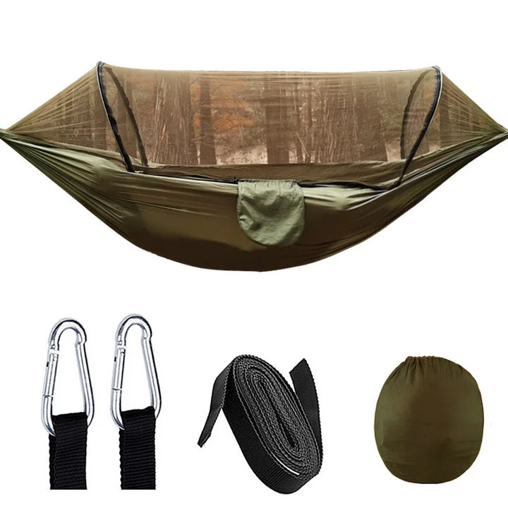 Outdoor Hammock with Mosquito Net – SkyNest