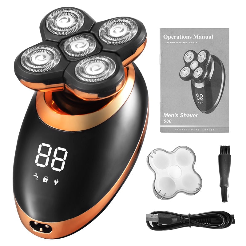 Waterproof Cordless Multifunctional Trimmer and Shaver for Men