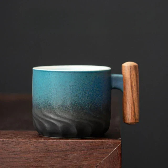 GlamCuppa Compact Ceramic Mug | Handcrafted Coffee and Tea Cup with a Timeless Design