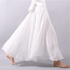 Bohemian Linen Maxi Skirt