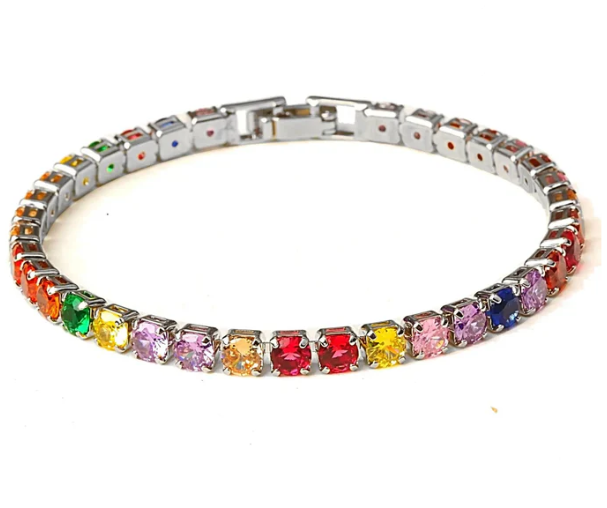 Aurora Tennis Bracelet with Zirconia