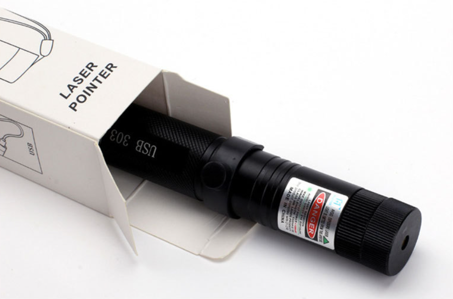 Zelara-Power Laserpointer 303 - Wiederaufladbarer USB-Laserpointer mit Hoher Leistung