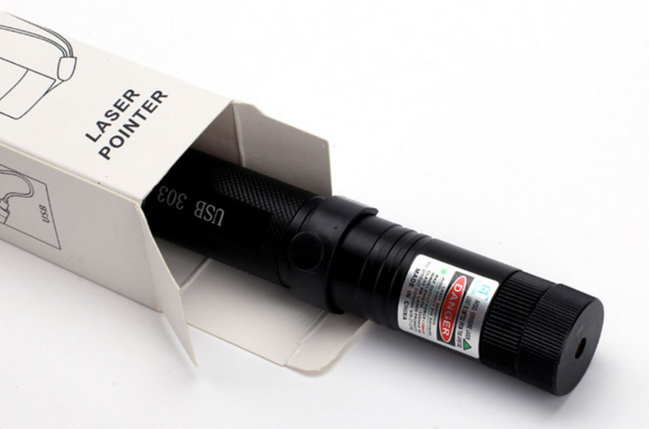 Zelara-Power Laser Pointer 303 - High-Powered Rechargeable USB Visible Laser Pointer