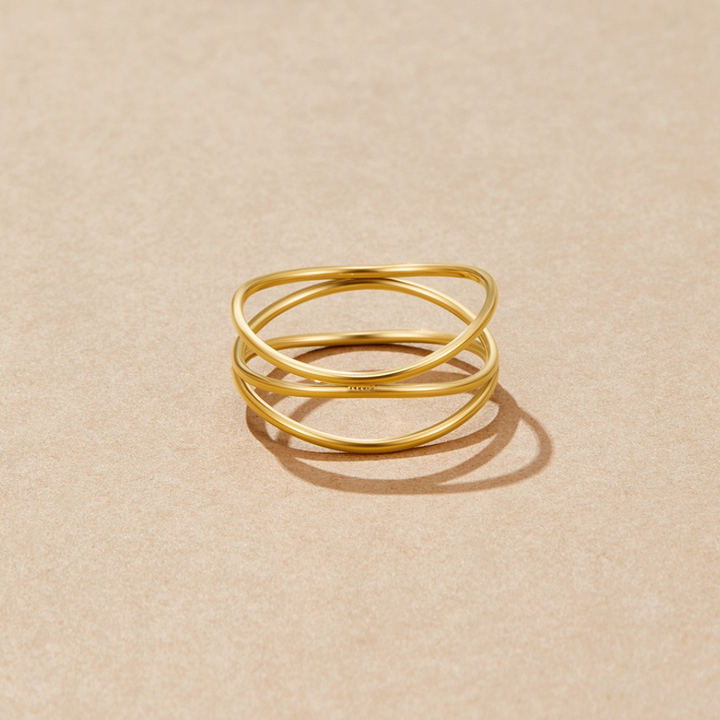 Infinite Line - Gold Ring