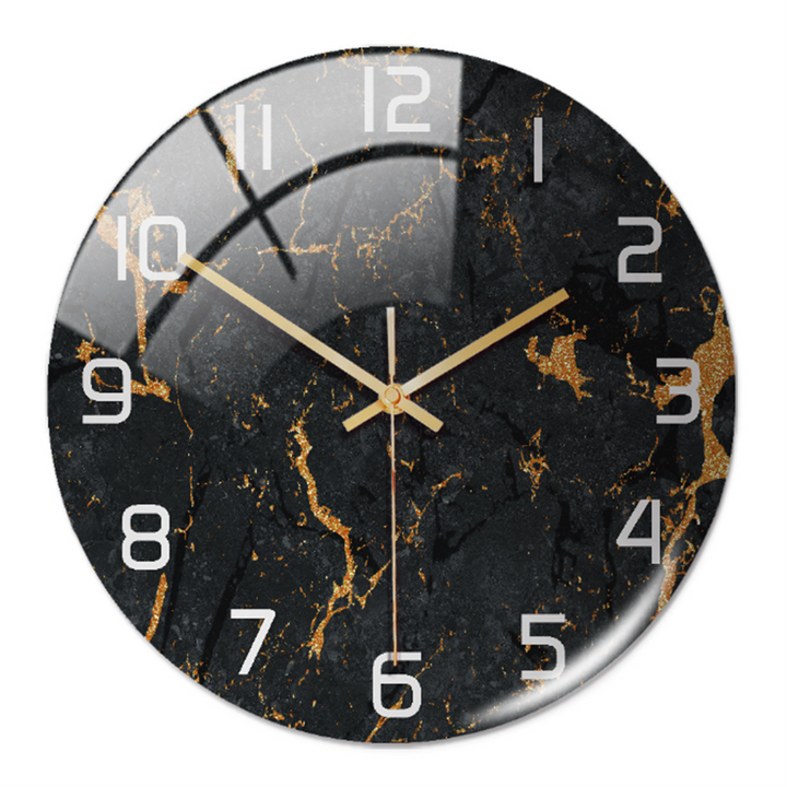 Elegant Marble-Effect Wall Clock – MarbleTime