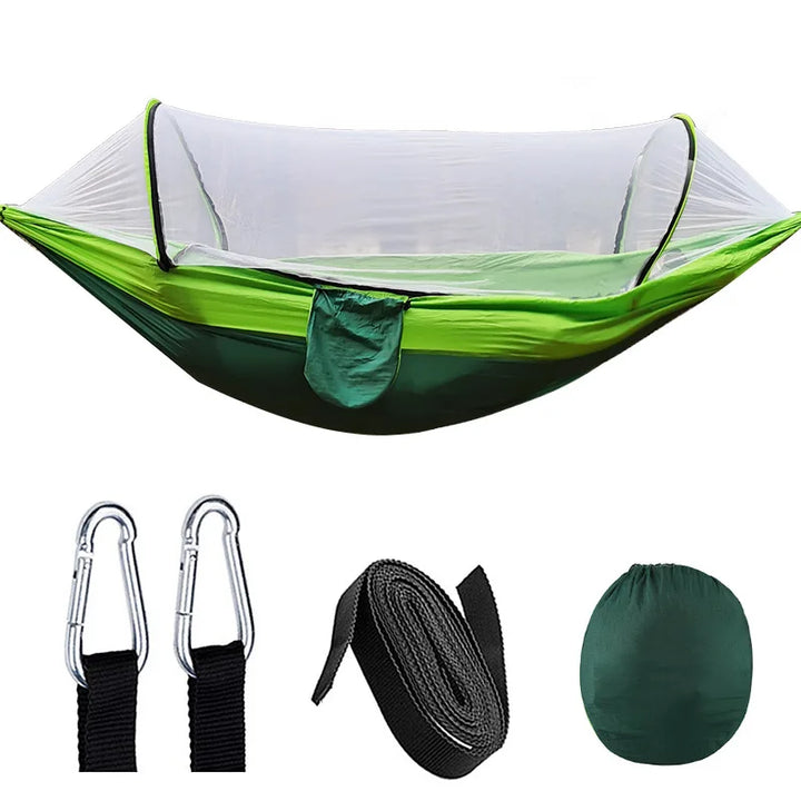 Outdoor Hammock with Mosquito Net – SkyNest