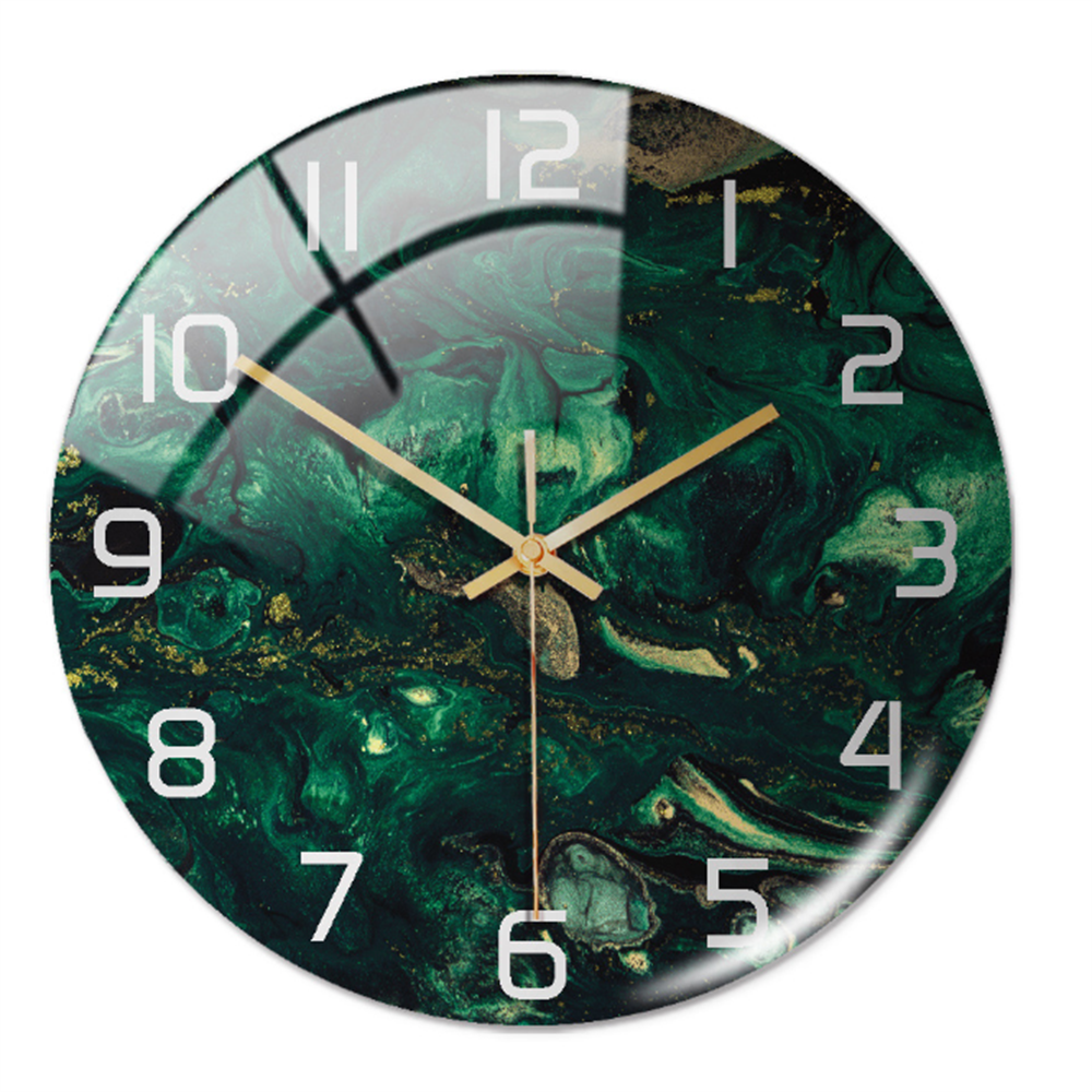 Elegant Marble-Effect Wall Clock – MarbleTime