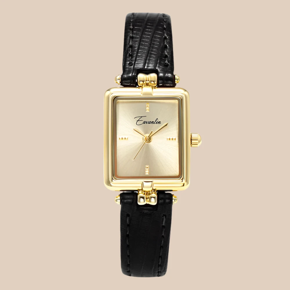 Sienna - Elegant Quartz Watch with Gold-Tone Strap