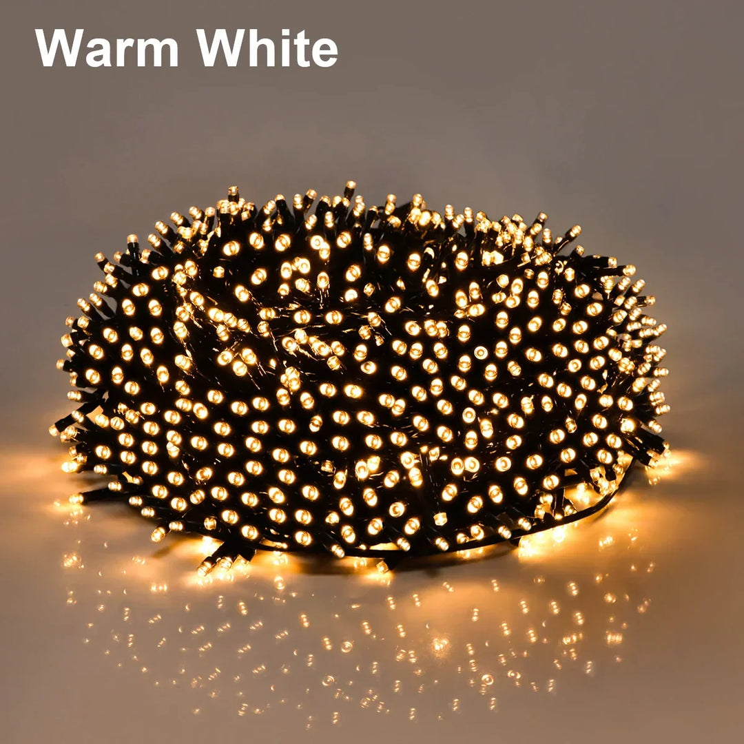 LuminaraX | 24V Outdoor LED Light Chain | 8 Lighting Modes | Waterproof IP65 | 10–100 m | For Garden, Home and Christmas Decorations