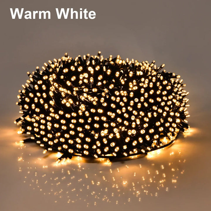 LuminaraX | 24V Outdoor LED Light Chain | 8 Lighting Modes | Waterproof IP65 | 10–100 m | For Garden, Home and Christmas Decorations