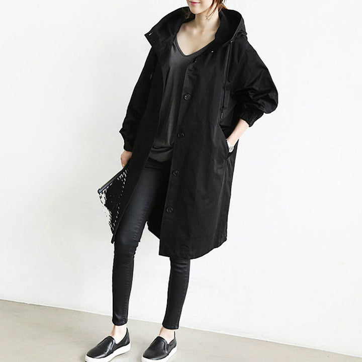 Women's Waterproof Trench Coat with Hood