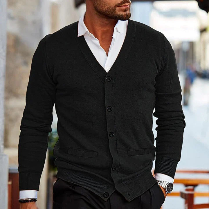 Knitted Cardigan Sweater for Men