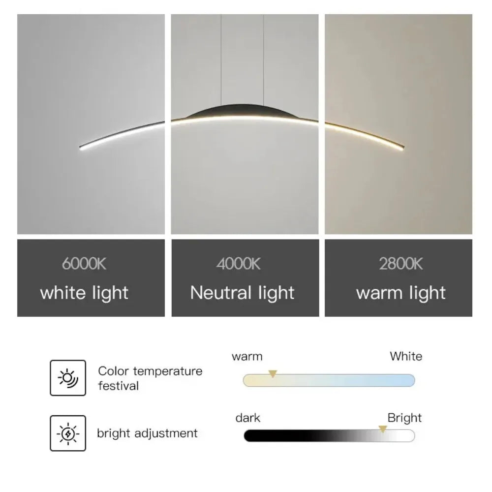 Ethirelle - Moderne LED-Hängeleuchte für Esszimmer, Küche und Wohnzimmer