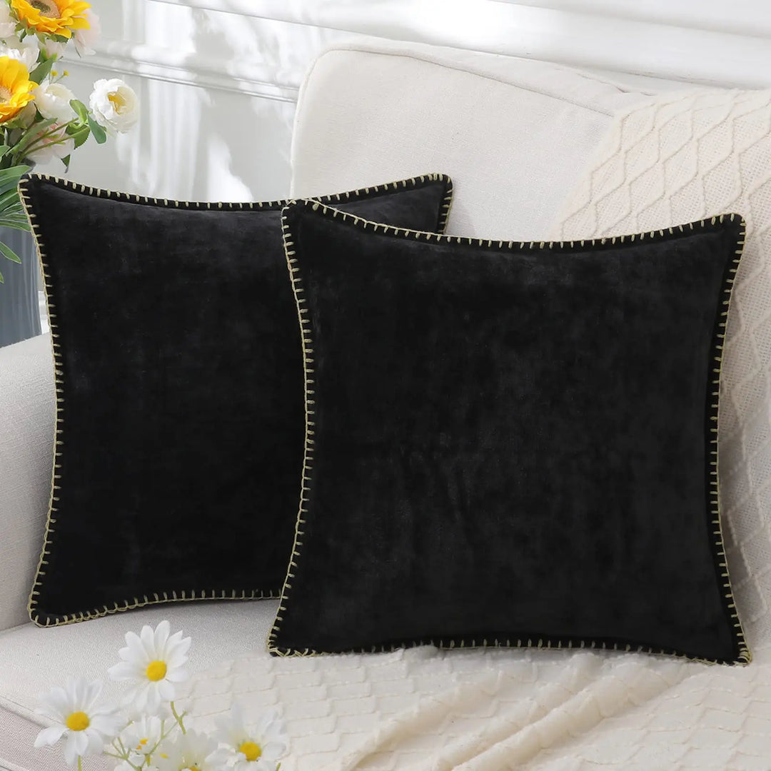 Liorenn – Chenille Cushion Cover with Stitched Edge