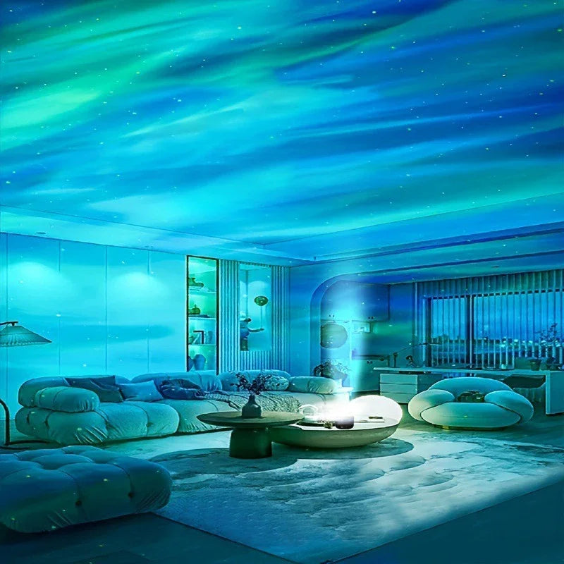 Polariva Northern Lights Projector | Music Sync & Remote Control | RGB Ambient Light | USB Charging | 7.8×7.8×8.7 cm