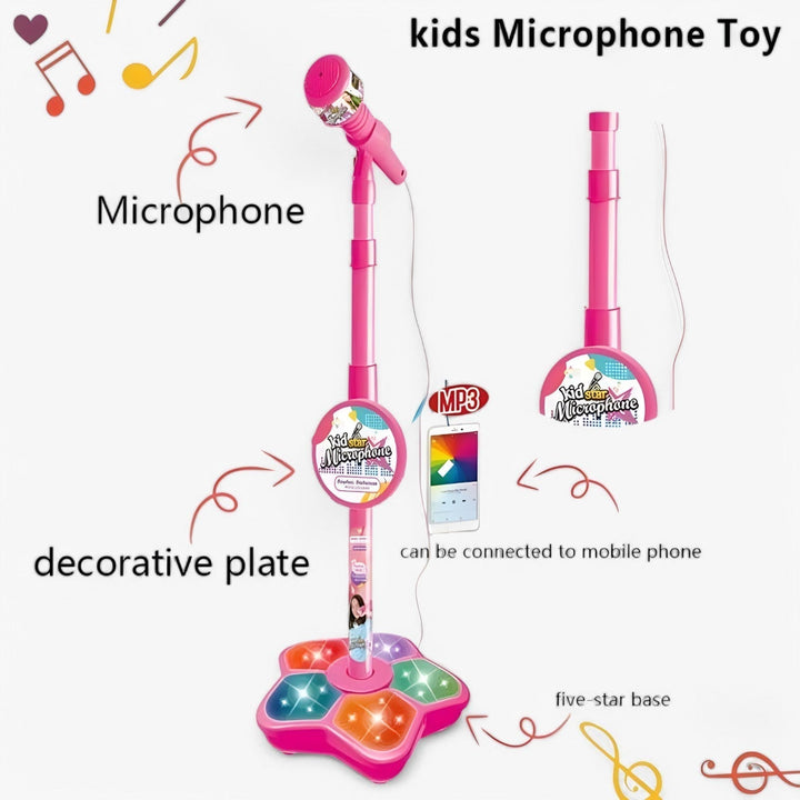 Kids' Microphone with Height-Adjustable Stand – SoundFun Stage