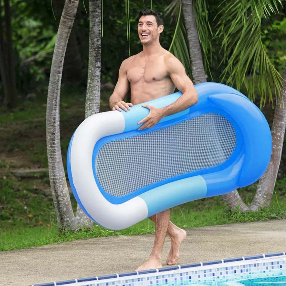Luxury Inflatable Water Hammock - Comfortable Floating Bed for Pool and Beach