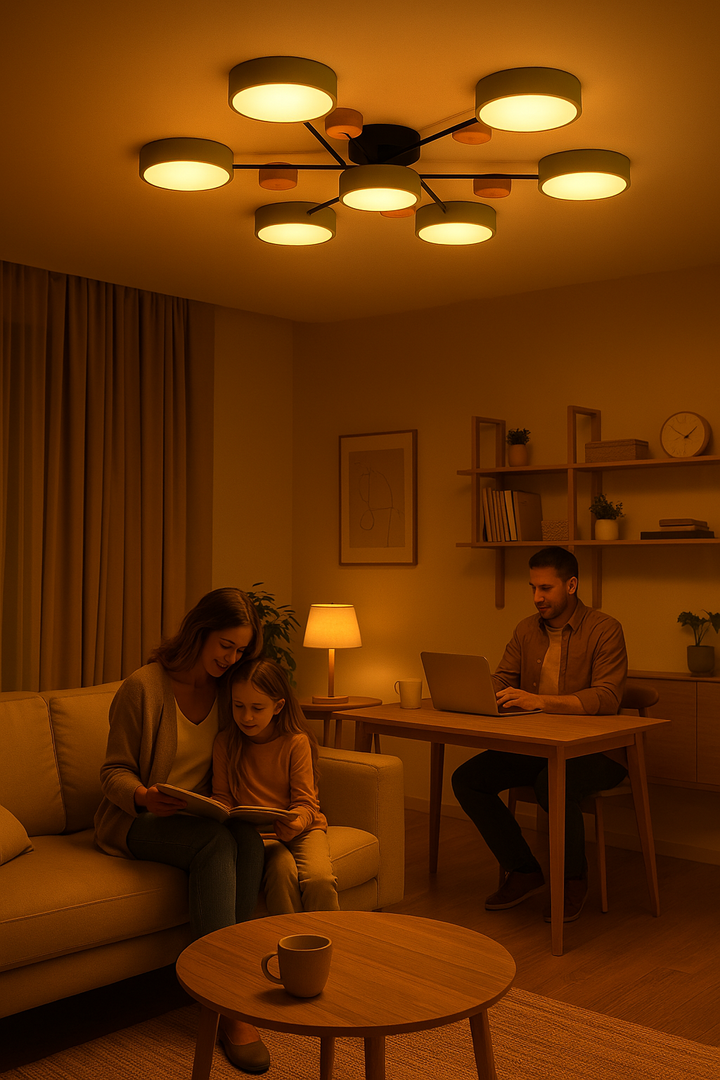 NordicGlow | Scandinavian-Style Branched LED Ceiling Lamp