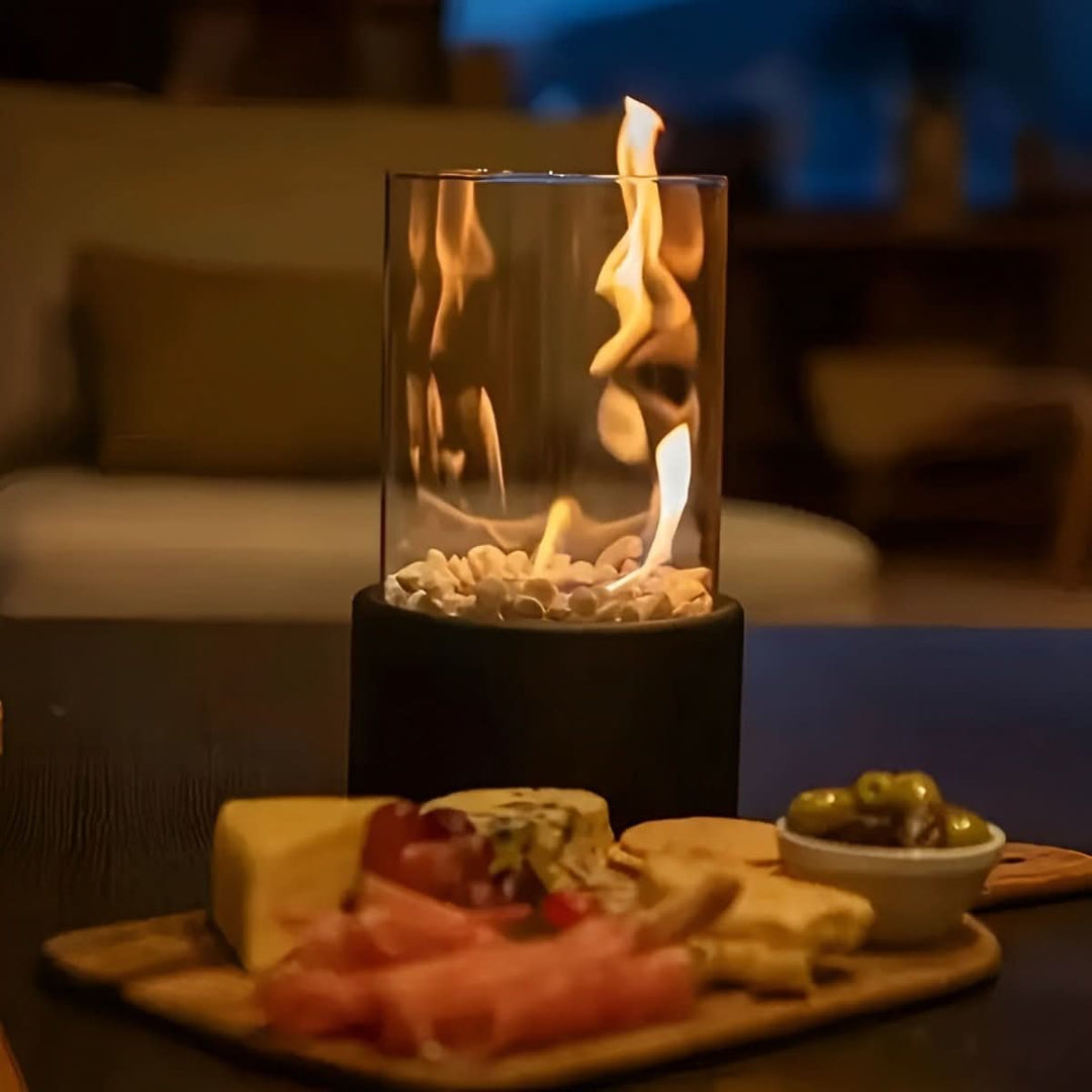 SleekFlame – Smokeless Table Fireplace for Elegant Indoor and Outdoor Use