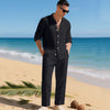 Men's 2-Piece Summer Set | Linen Shirt & Trousers