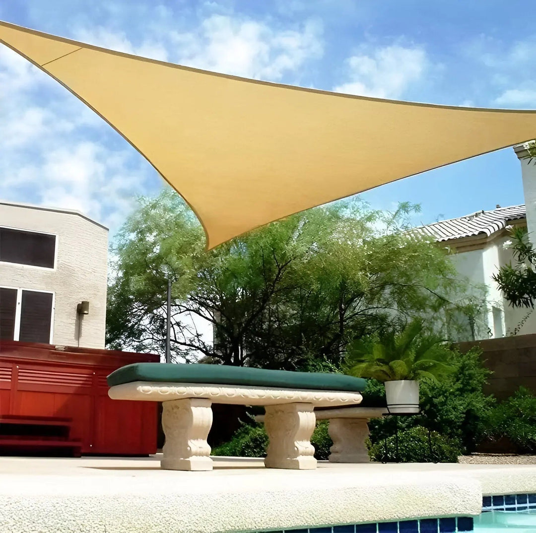 Sonnensegel | Dreieckiges Schattensegel für die Terrasse | UV-Schutz und wasserabweisend | AeriCover