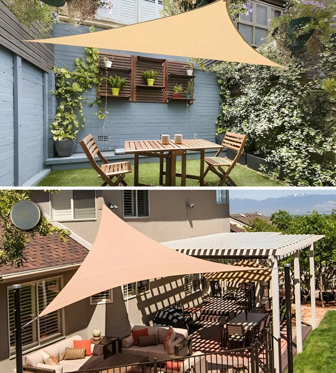 Sun Shade | Triangular Shade Sail for Terraces | UV Protection and Water-Resistant | AeriCover