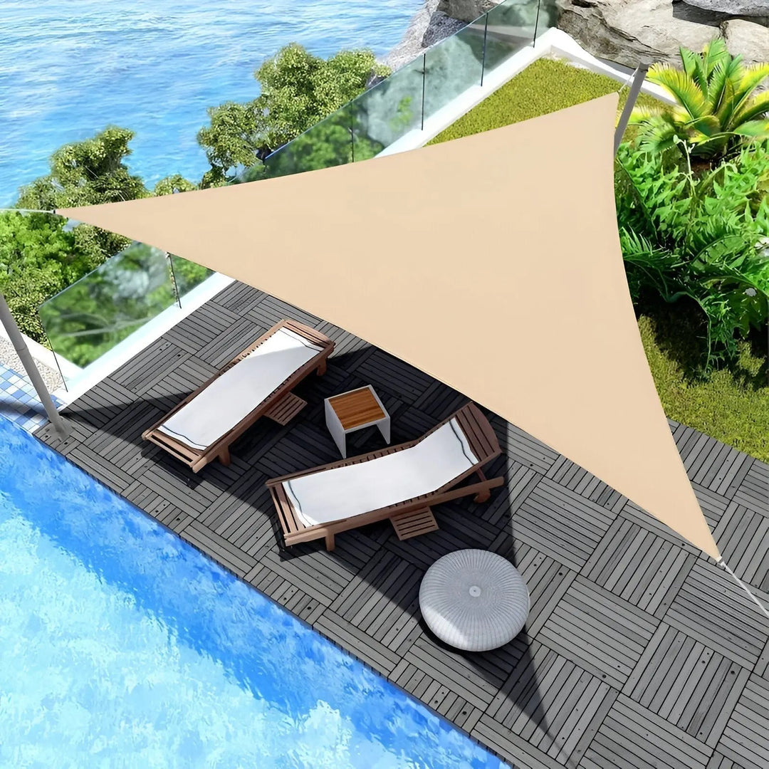 Sonnensegel | Dreieckiges Schattensegel für die Terrasse | UV-Schutz und wasserabweisend | AeriCover
