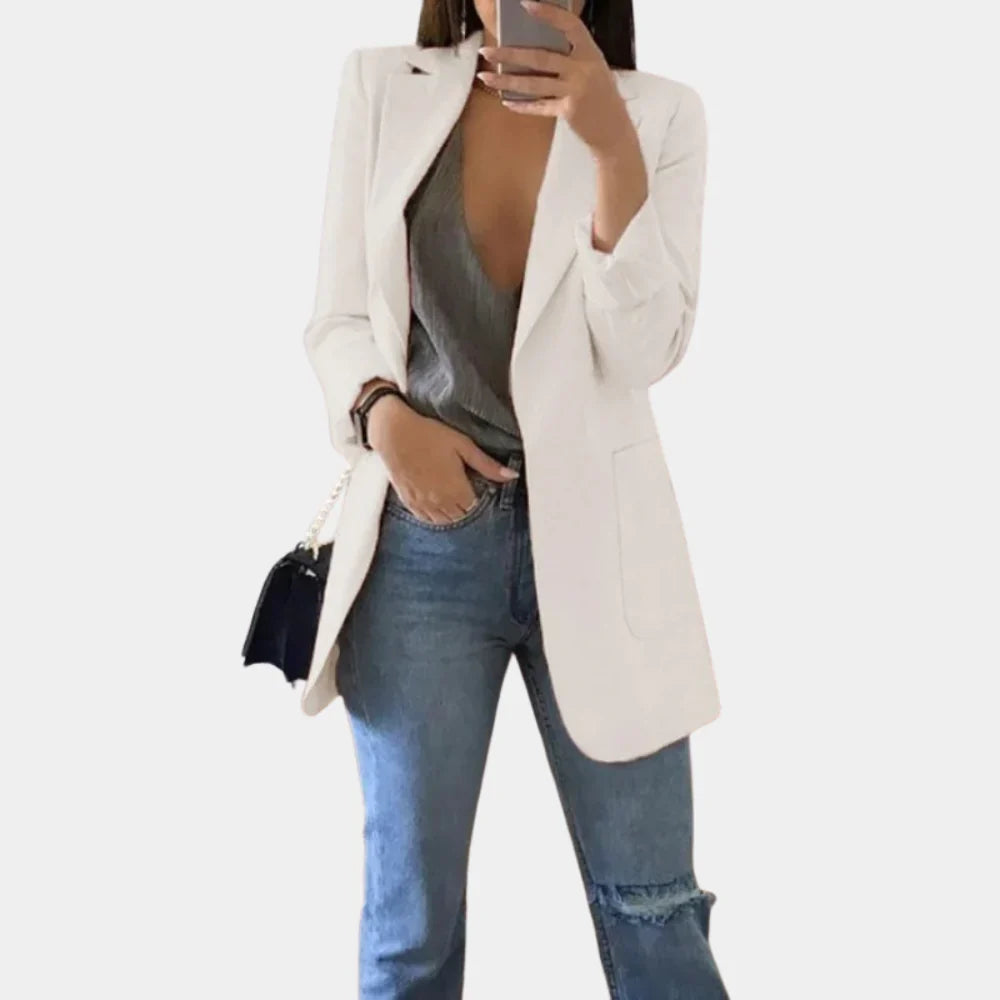 Long Slim Fit Blazer for Women