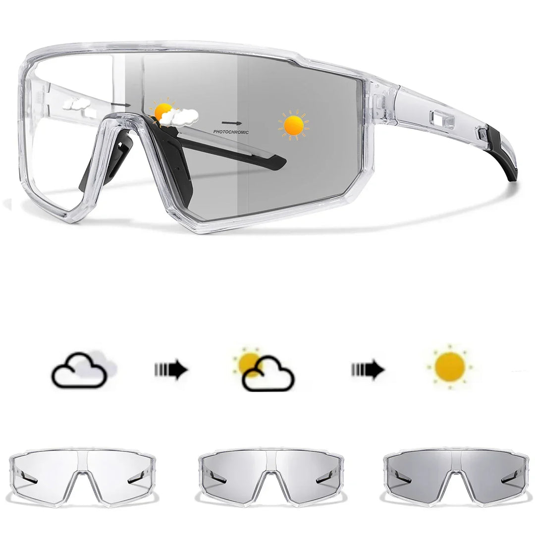 Sportsonnenbrille – Photochrome Gläser mit UV-Schutz und leichtem Rahmen