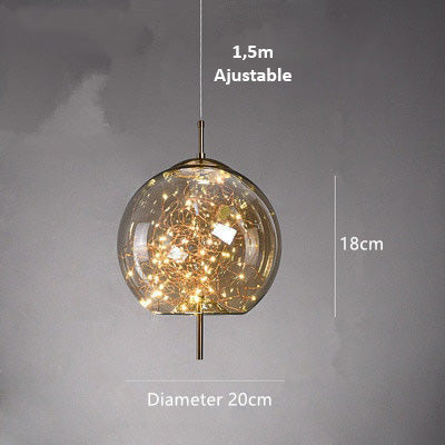 AstraGlow Modern Suspension Light | Luxury LED Pendant Lamp for Bedside