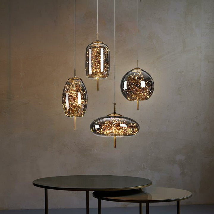 AstraGlow Modern Suspension Light | Luxury LED Pendant Lamp for Bedside