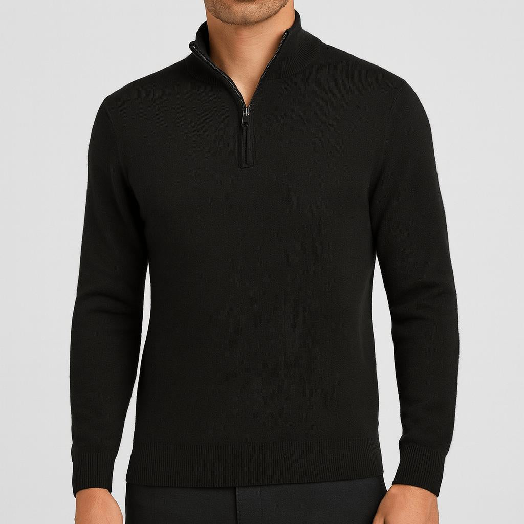 Men's Merino Wool Jumper with V-Neck