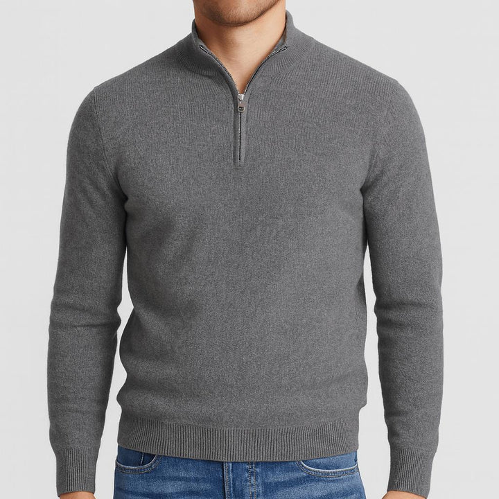 Men's Merino Wool V-Neck Jumper