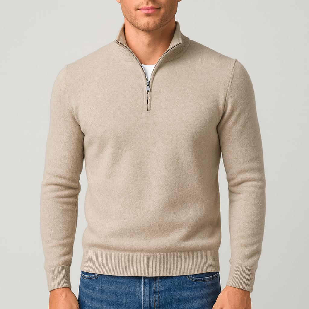 Men's Merino Wool V-Neck Jumper