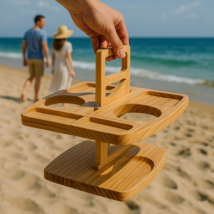 Portable Wooden Picnic Table – WineNest