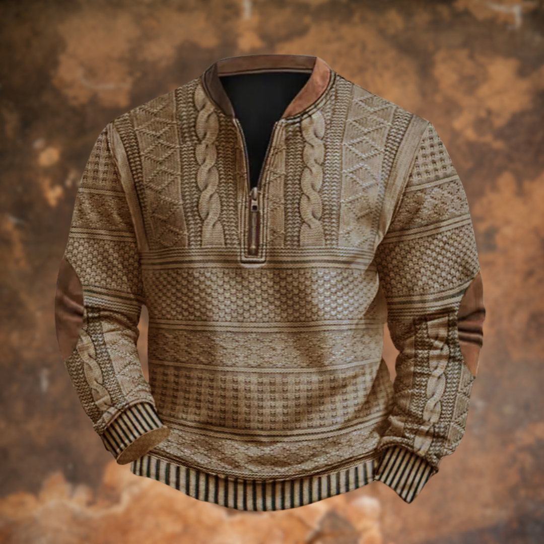 Men's jumper | Practical quarter zip & warming fit
