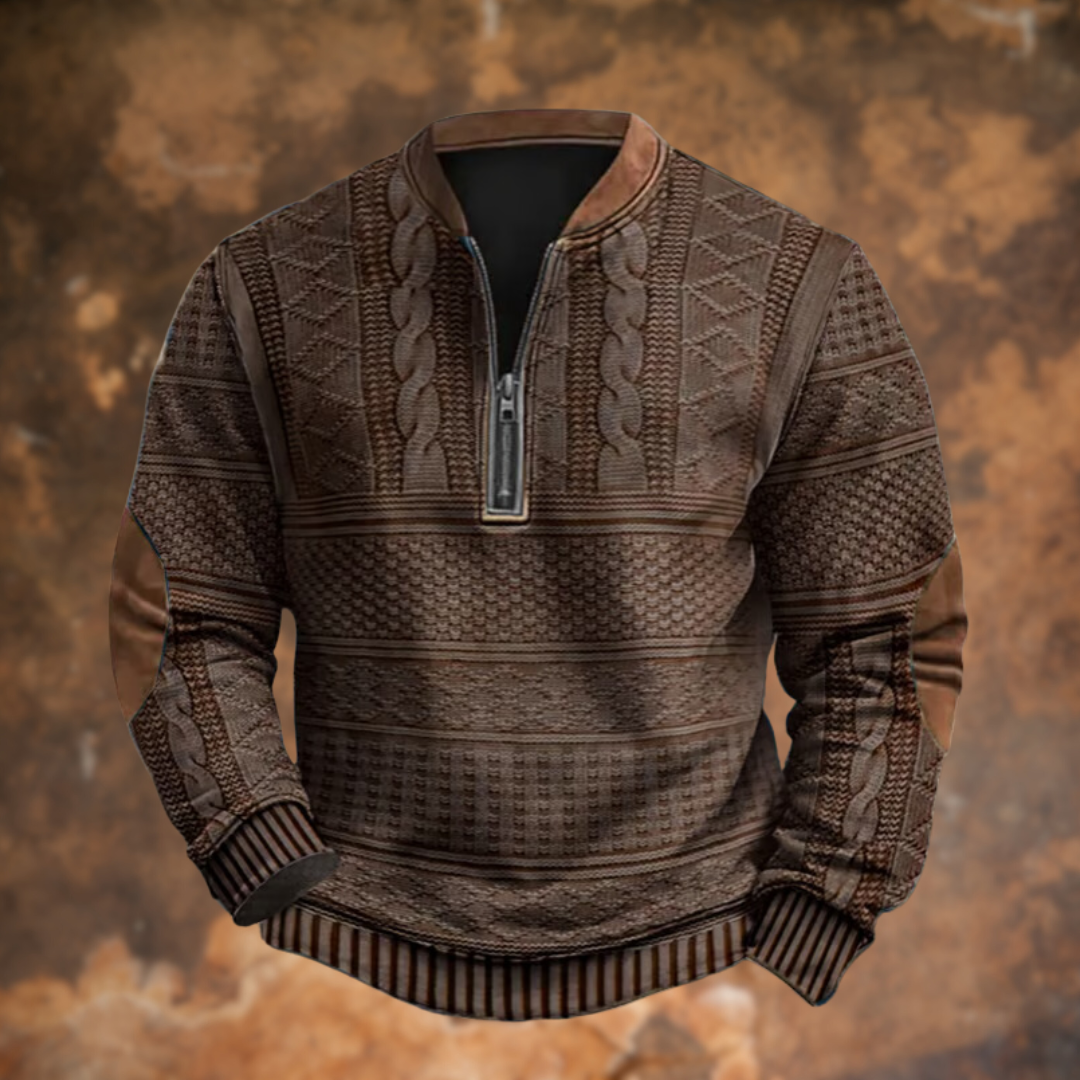 Men's jumper | Practical quarter zip & warming fit