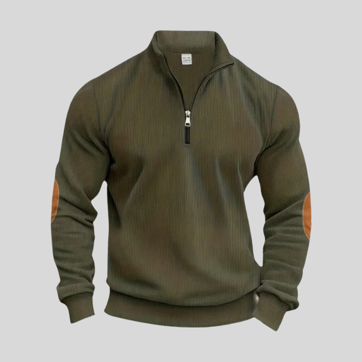 Men’s Pullover with Ribbed Cuffs