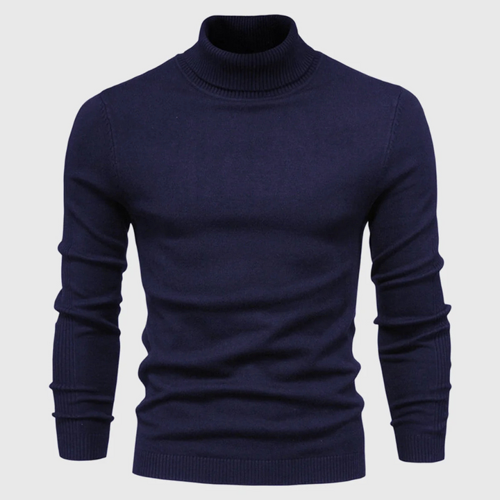Men’s Wash-Able Turtleneck Sweater – Practical Style with Everyday Wear