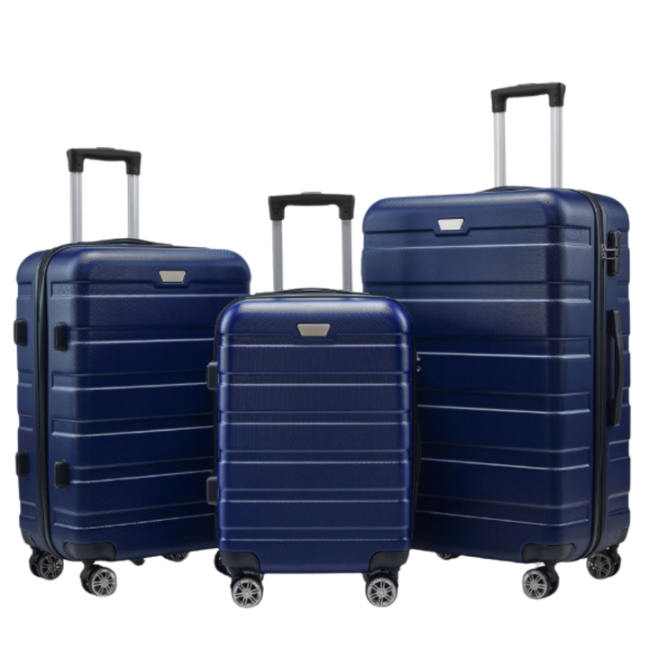 3-Piece Hard-Shell Suitcase Set – Atlas Explorer