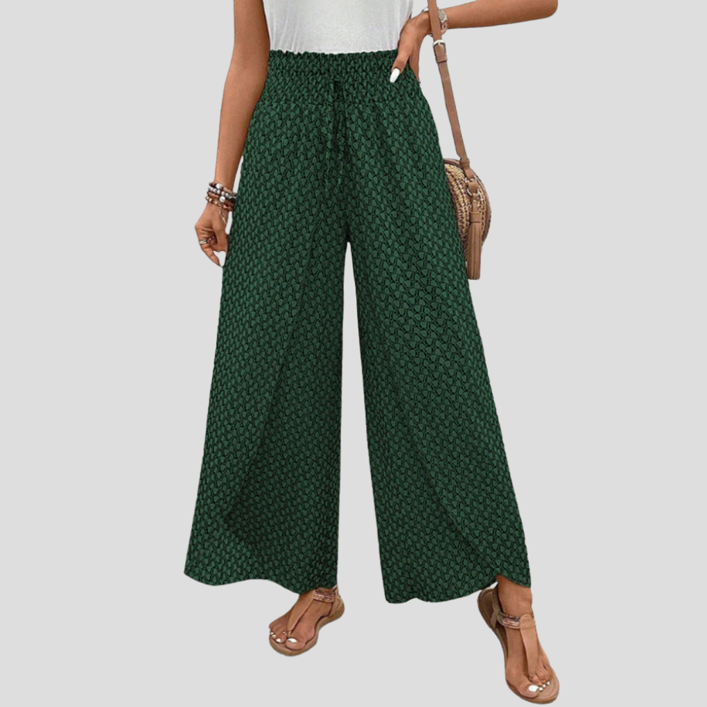 Modern Geometric Print Trousers