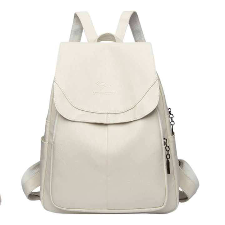 OPULENZA – Elegant Anti-Theft Leather Backpack for Women