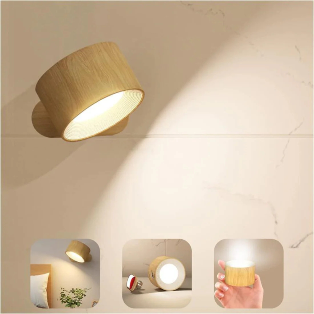 Wireless 360° Rechargeable LED Wall Lamp