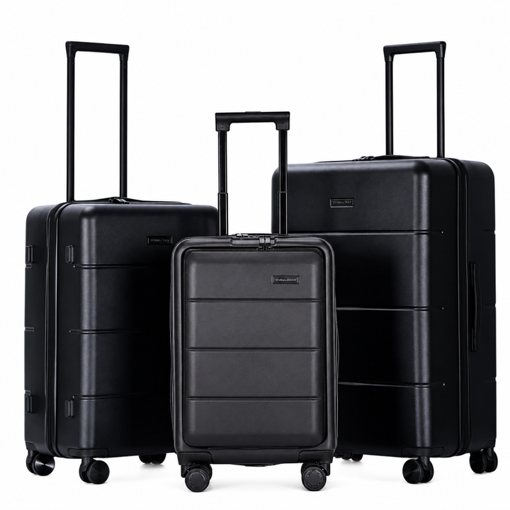 3-Piece Hard-Shell Suitcase Set – Atlas Explorer
