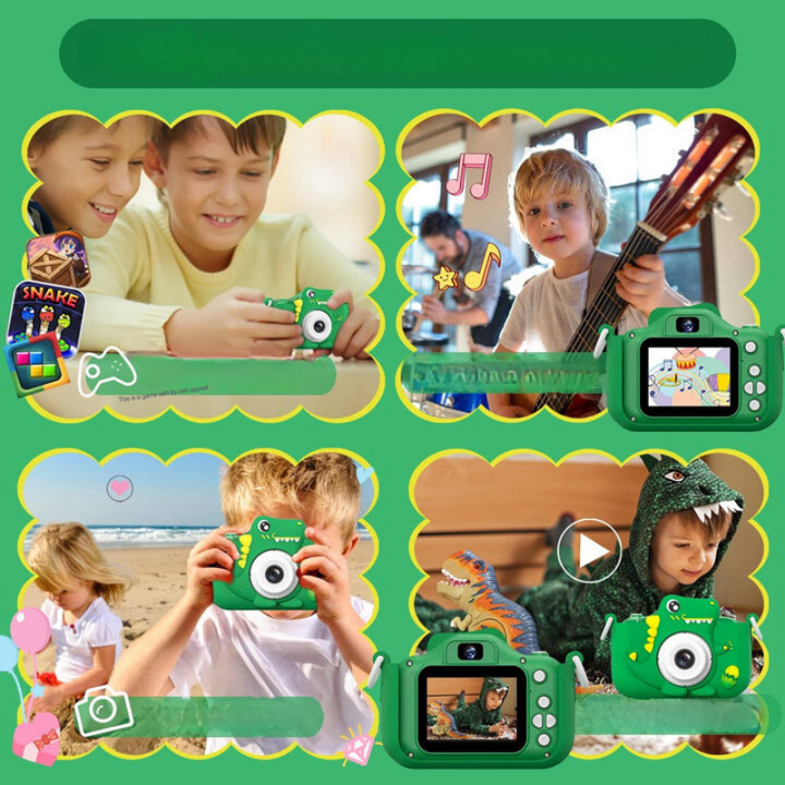 Kids' Camera with HD Function and Dinosaur Design for First Photography Adventures