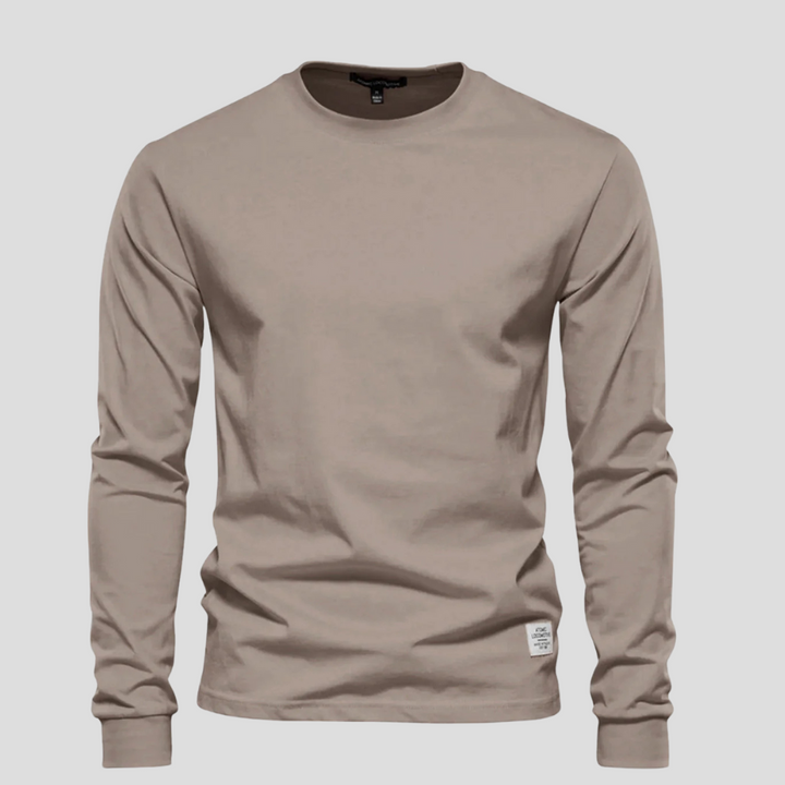 Men’s Long-Sleeved Round-Neck Shirt