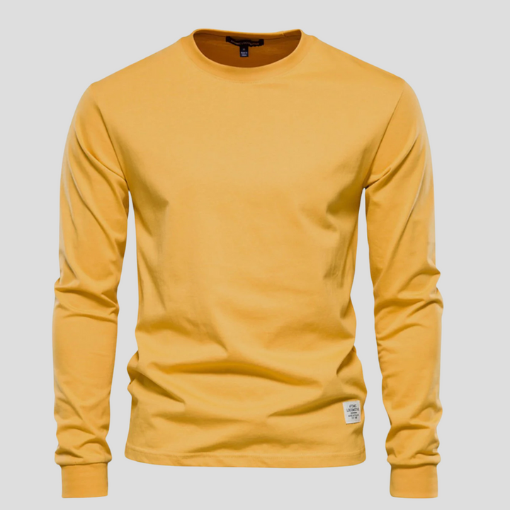 Men’s Long-Sleeved Round-Neck Shirt