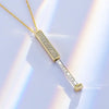 AmaraBloom Luxury Keepsake Necklace | Engraved Cubic Zirconia Pendant for Precious Connections